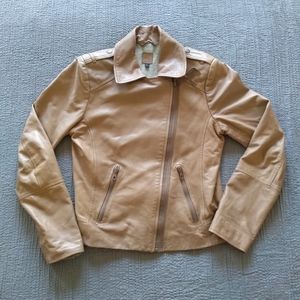 Gap Tan Leather Jacket
